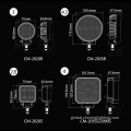 Heavy Duty Work Light Osram Round LED work light with on/off switch OSRAM Manufactory